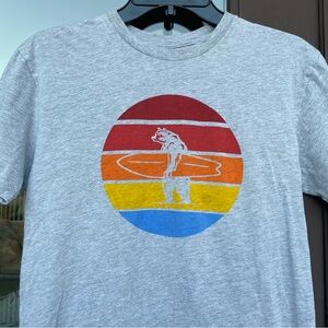 Everyday California Grey with Rainbow Brutus Graphic Tee S